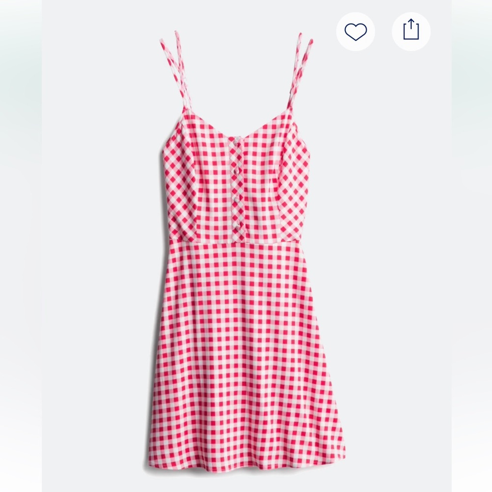 Market & Spruce Red and White Checkered Dress